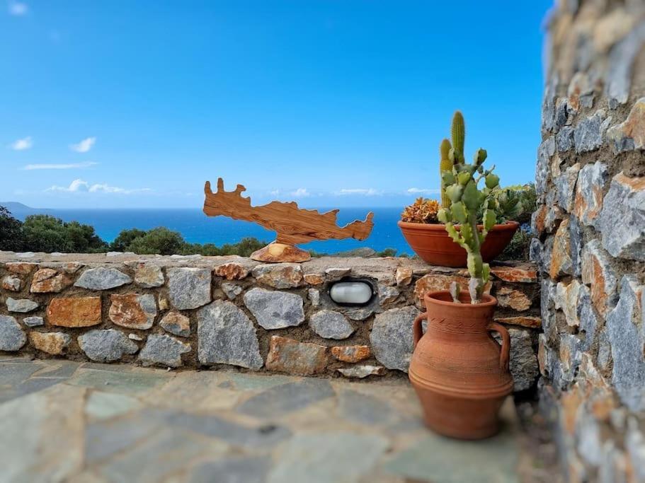 Villa Mavri Ruhige Private Pool Villa, Meerblick Agia Paraskevi  المظهر الخارجي الصورة