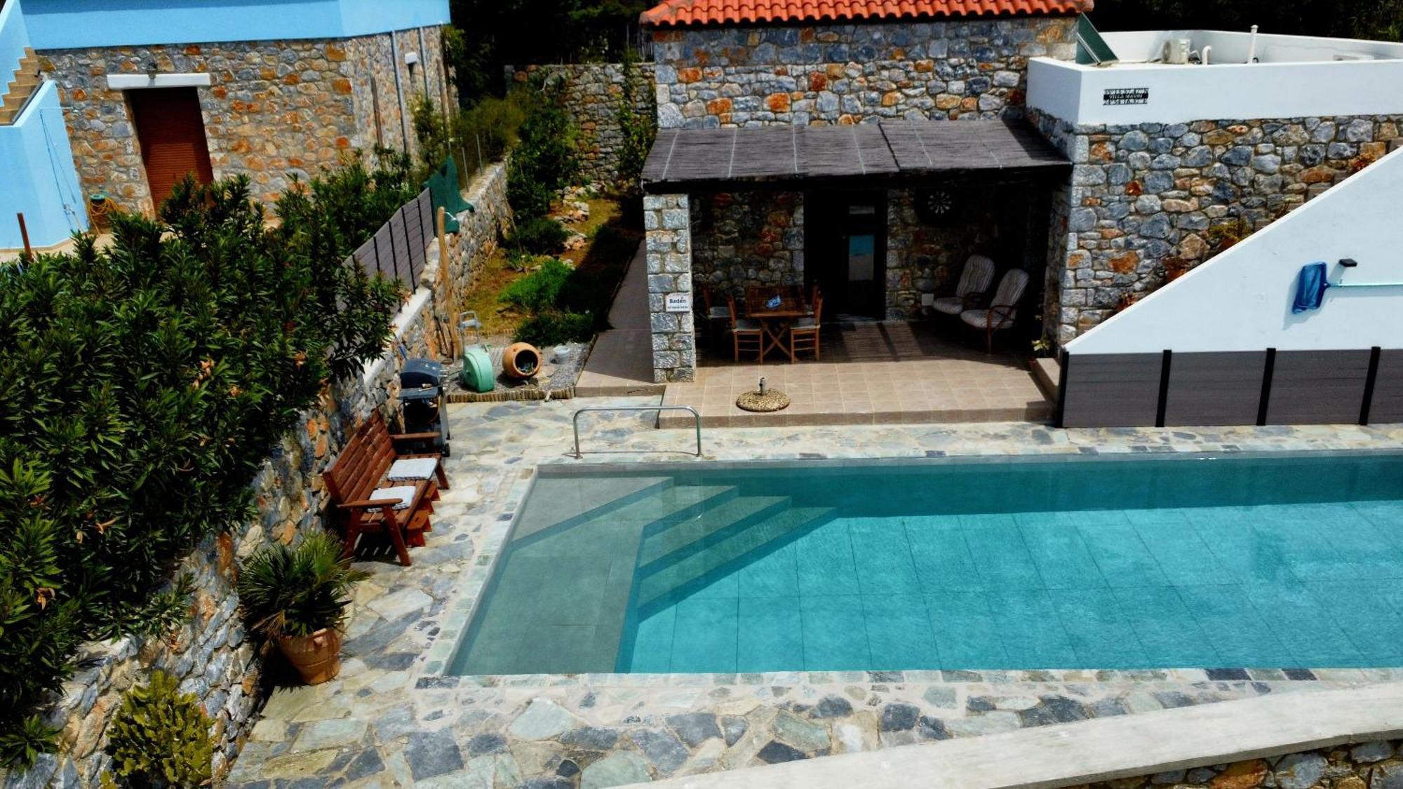 Villa Mavri Ruhige Private Pool Villa, Meerblick Agia Paraskevi  المظهر الخارجي الصورة